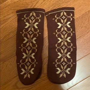 Hand embroidered mittens